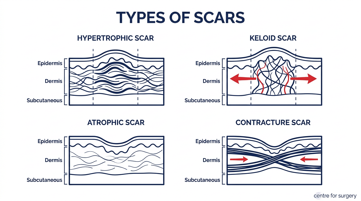 Scar Shape Classification Scar Revision London | Surgical, Laser & Injectable Scar Treatment ...