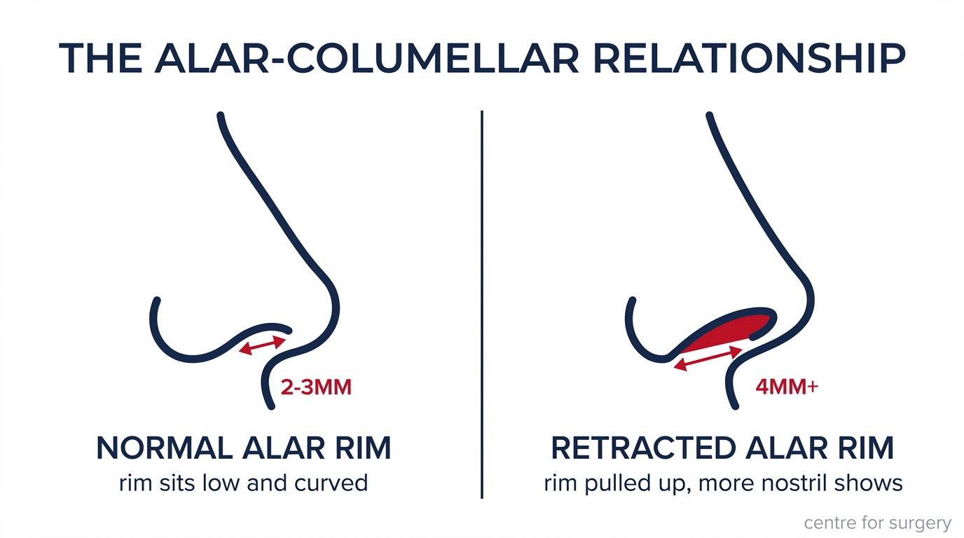 Alar Rim Retraction: Causes, Correction and Prevention