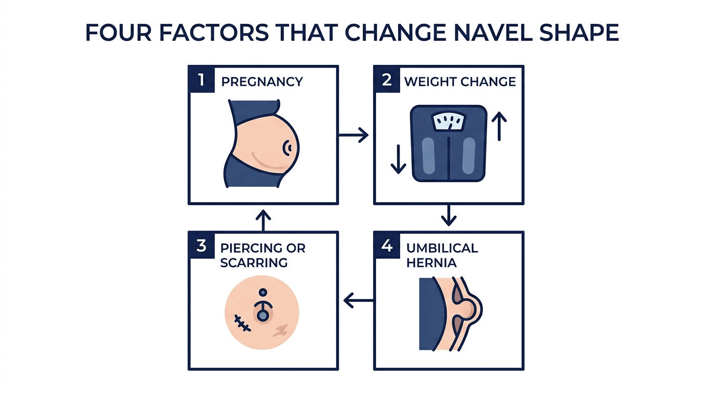Neval Shape What Are the Different Navel Shapes? Belly Button Types Explained ...