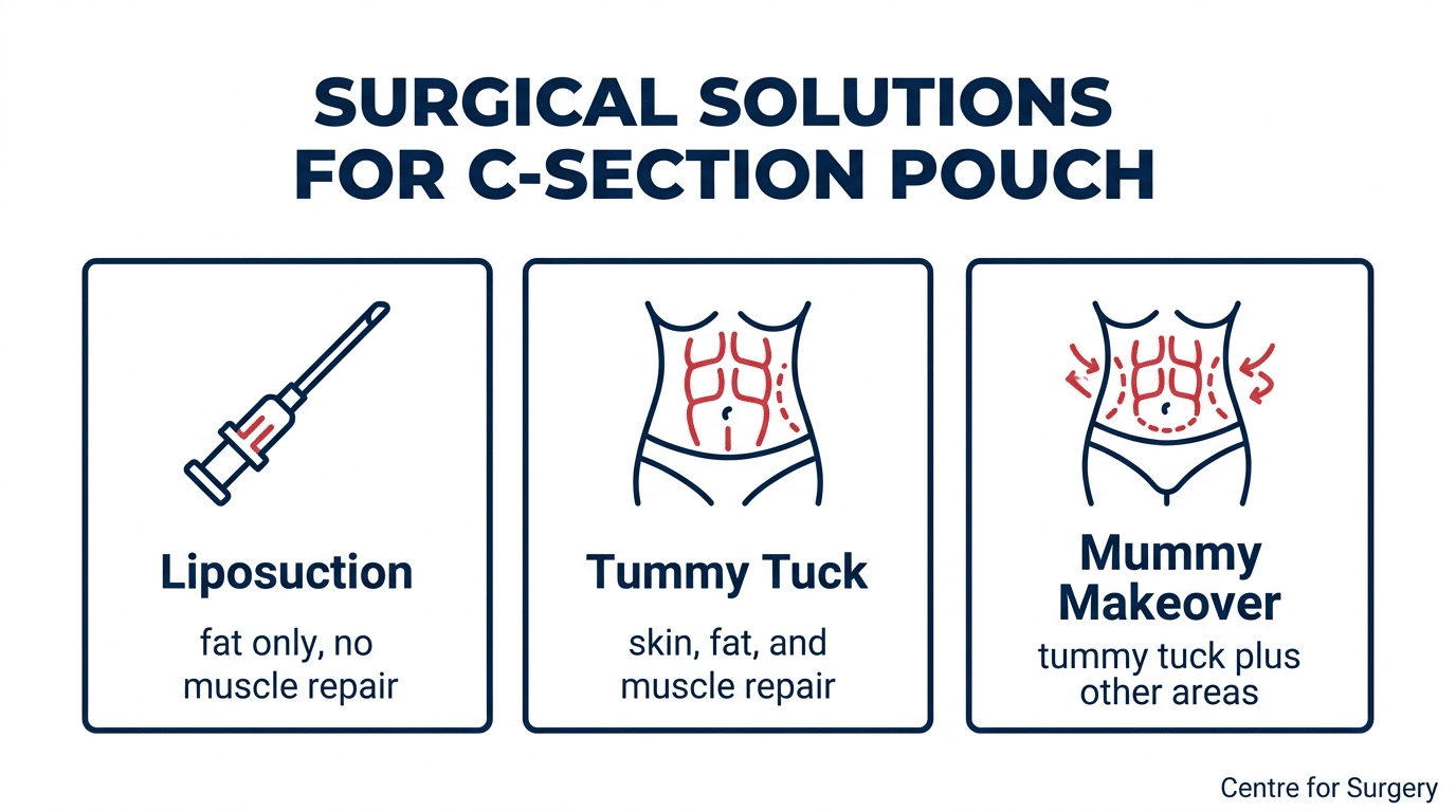 C-Section Pouch — Causes, Treatment & Prevention