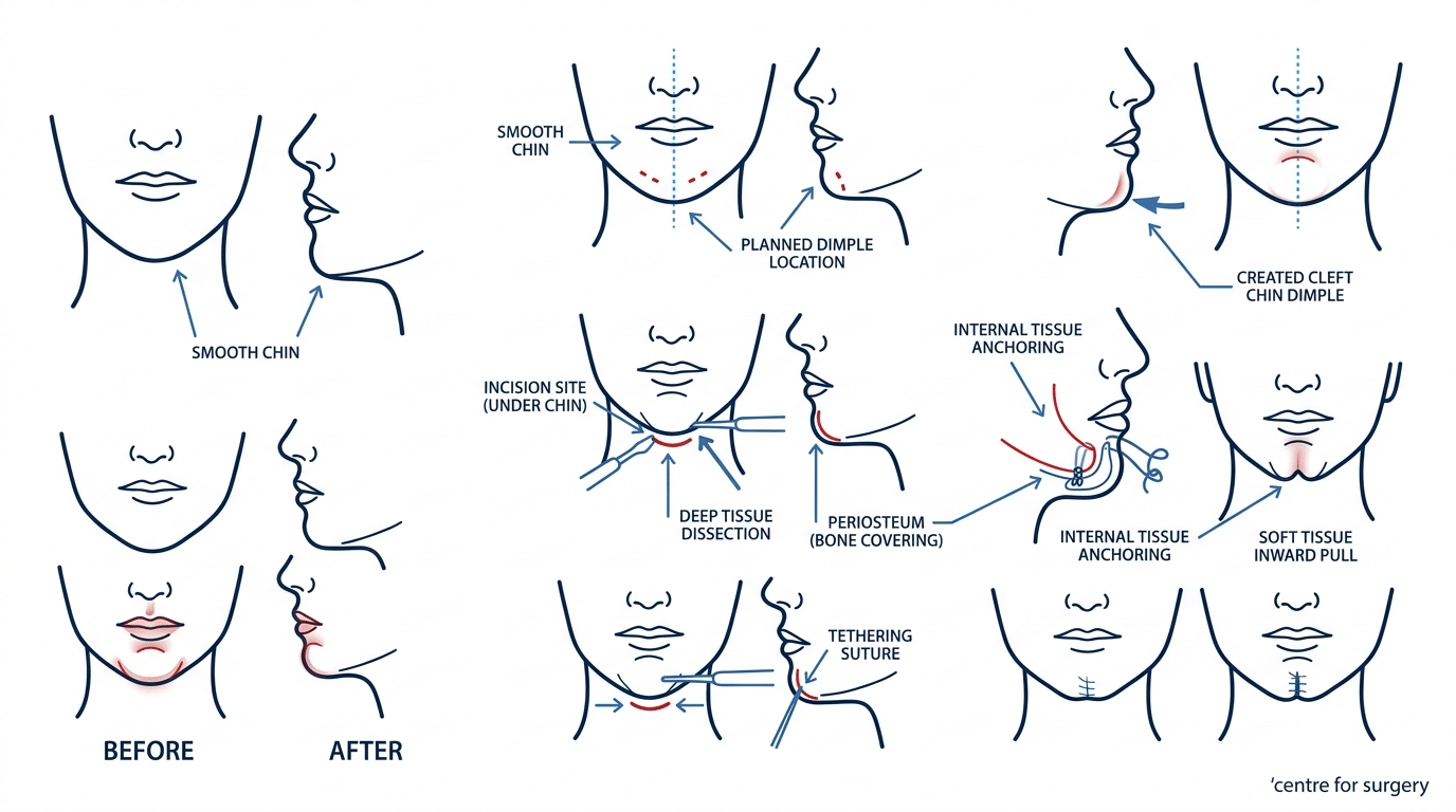Cleft Chin: Causes, Removal & Chin Dimple Creation