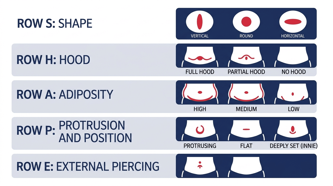Neval Shape What Are the Different Navel Shapes? Belly Button Types Explained ...