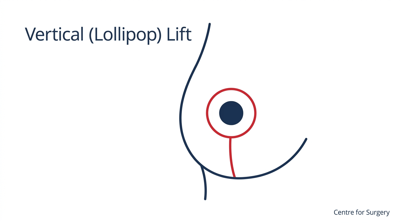 Anchor Incision Pattern Vertical (Lollipop) Breast Lift: Procedure, Recovery and Scarring ...