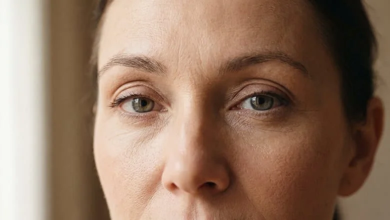 Open, rested eyes with a defined upper lid crease — blepharoplasty eyelid surgery at Centre for Surgery, Baker Street, London