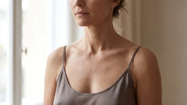 Smooth even breast contour and neckline — breast implant replacement and implant exchange surgery at Centre for Surgery, Baker Street, London