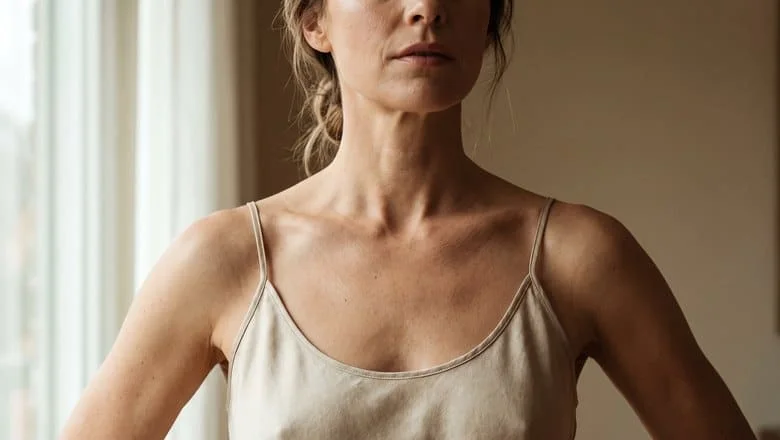 Lifted, well-positioned breast contour and neckline — breast uplift and mastopexy surgery at Centre for Surgery, Baker Street, London