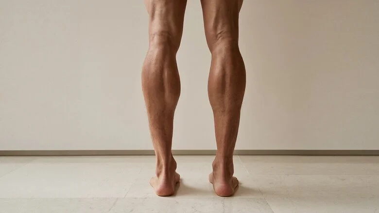Full, well-defined calves seen from behind — calf implants (calf augmentation) at Centre for Surgery, Baker Street, London
