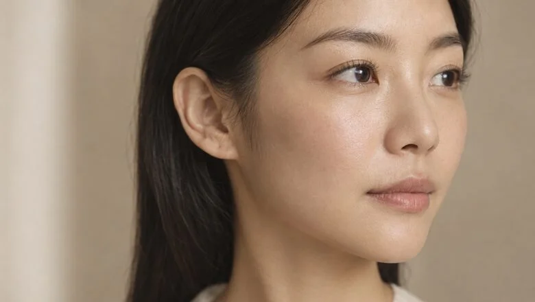 Softly proportioned chin and lower face in three-quarter view — chin reduction surgery at Centre for Surgery, Baker Street, London