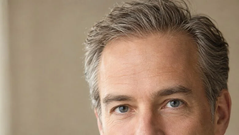 Relaxed forehead and naturally positioned brows with the hairline swept back — endoscopic brow lift surgery at Centre for Surgery, Baker Street, London