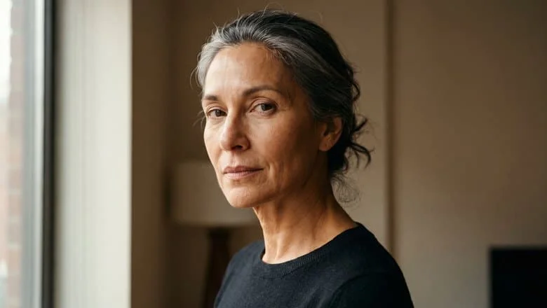 Defined jawline and natural neck contour in soft directional light — facelift and neck lift surgery at Centre for Surgery, Baker Street, London