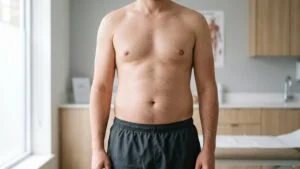 Pseudogynecomastia — chest fat rather than glandular tissue, assessed at Centre for Surgery London