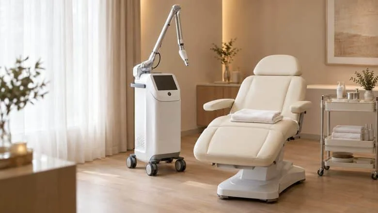 Laser treatment room at Centre for Surgery, 95-97 Baker Street, London