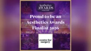 Aesthetics Awards finalist 2026 badge