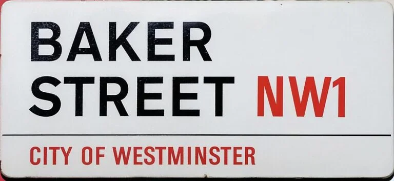 Baker Street NW1 street sign, City of Westminster