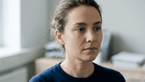 Woman in her early thirties in natural daylight showing the outer brow and outer eye corner — the two structures involved in fox eye surgery, Centre for Surgery London